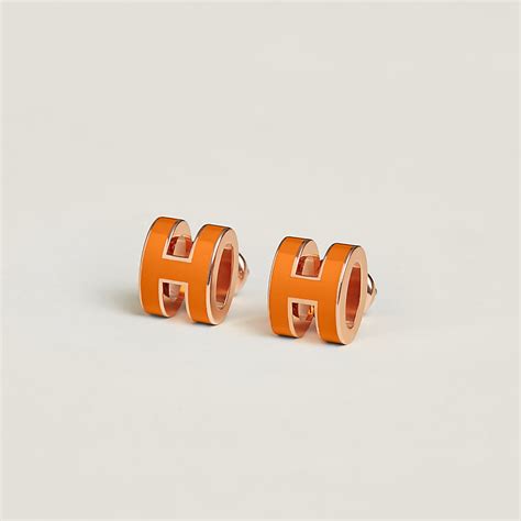 hermes earring mini pop h|Hermes pop h earrings singapore.